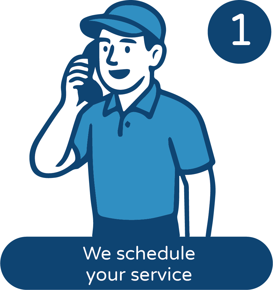We schedule your service